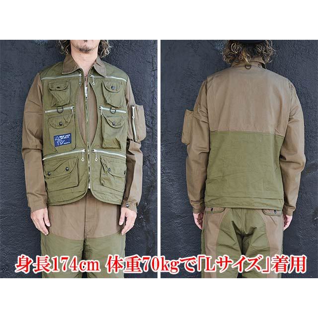 【FREE WHEELERS/フリーホイーラーズ】2024SF「Fishing Jacket”ANGLER”/フィッシングジャケット”アングラー”」(2421014)(アメカジ/ハーレー/ウルフパック)の画像