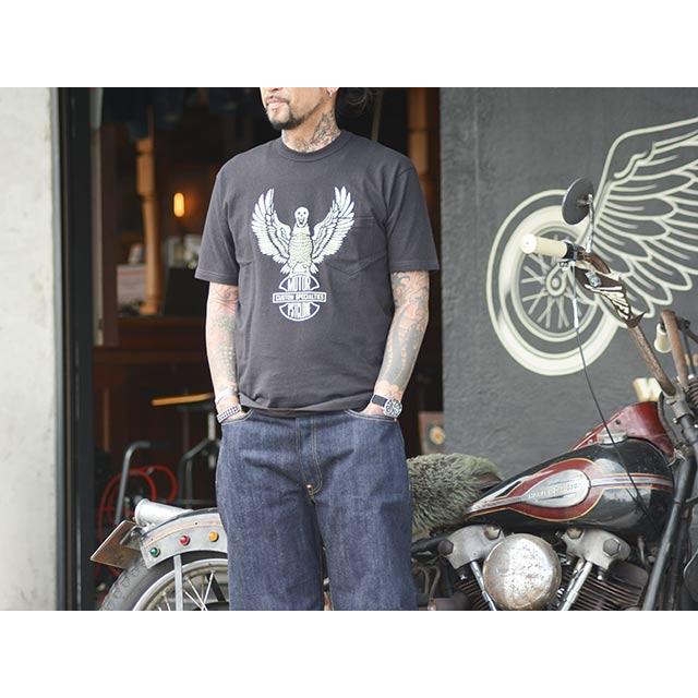 全2色【FREE WHEELERS/フリーホイーラーズ】2024SS「Short Sleeve Crew Neck Tee”SCREAMING EAGLE”/ショートスリーブクルーネックTee」(2425005)｜wolfpack-ss｜11