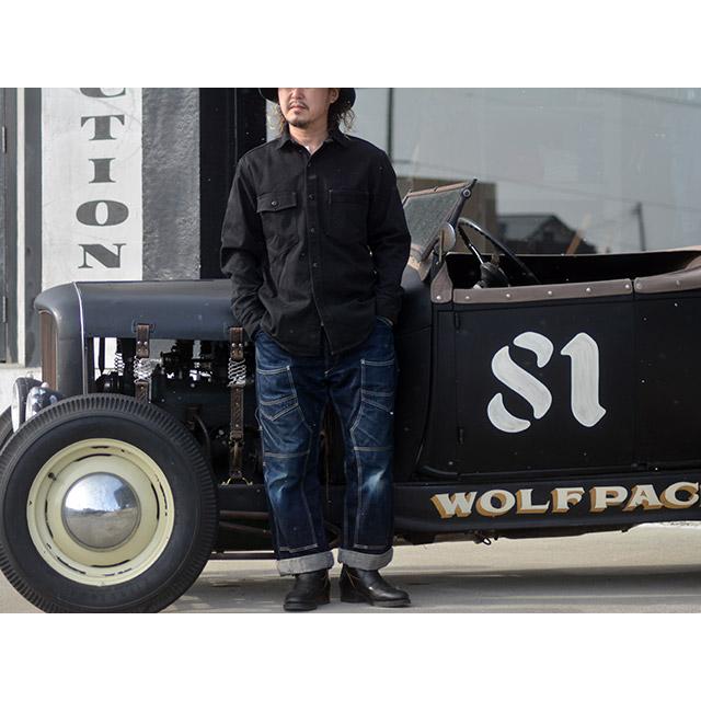 全2色【FREE WHEELERS/フリーホイーラーズ】2024FW「Work Shirts”Gemsa