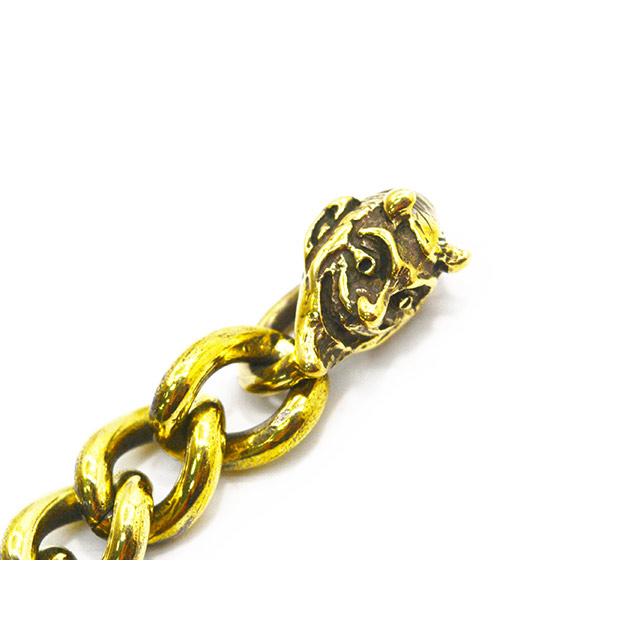 galcia/ガルシア】「Devil Head&Snake Hook Brass Bracelet/デビル