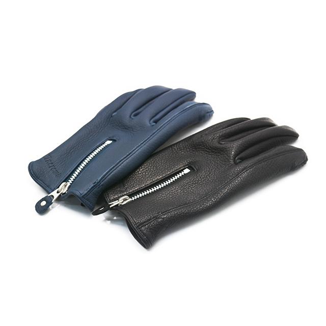 全2色【UNCROWD/アンクラウド】2025SS「Deerskin Zipper Glove/ディア