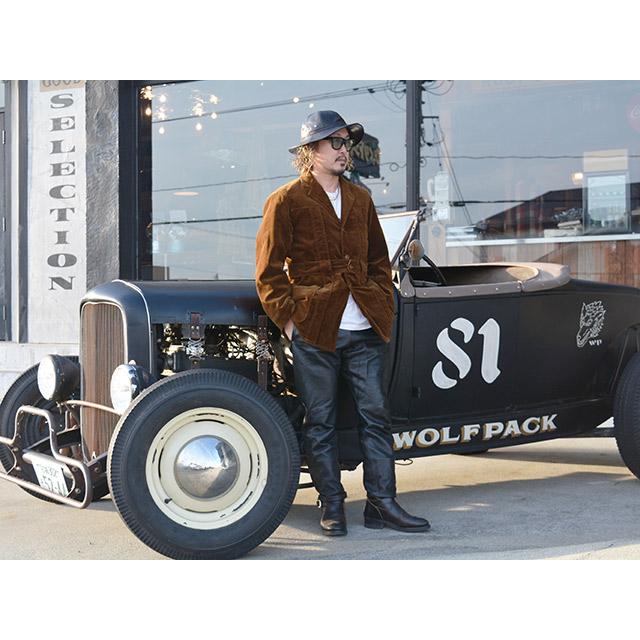 【FREE WHEELERS/フリーホイーラーズ】2025FW「RIDING NORFOLK JACKET”MILWAUKEE”/ライディングジャケット”ミルウォーキー”」(2531013)(ウルフパック)の画像