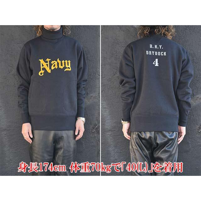 【FREE WHEELERS/フリーホイーラーズ】2025FW「”U.S.NAVY BNY DRYDOCK #4” TURTLE NECK SWEAT SHIRT/タートルネックスウェットシャツ」(2534010) |  | 09