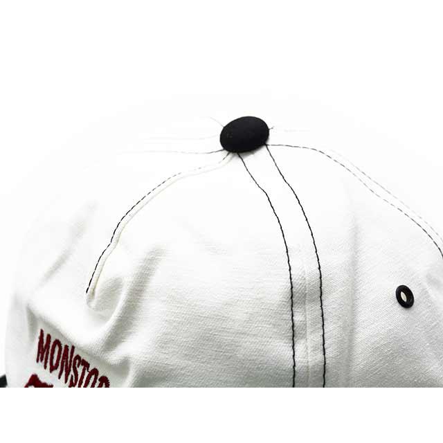 【美品】 MONSTOR TIMES キャップ ステッカー タグ付き ホワイト 全2色【MONSTOR TIMES/モンストアタイムズ】2025SS「MONSTOR CAP”SUPER