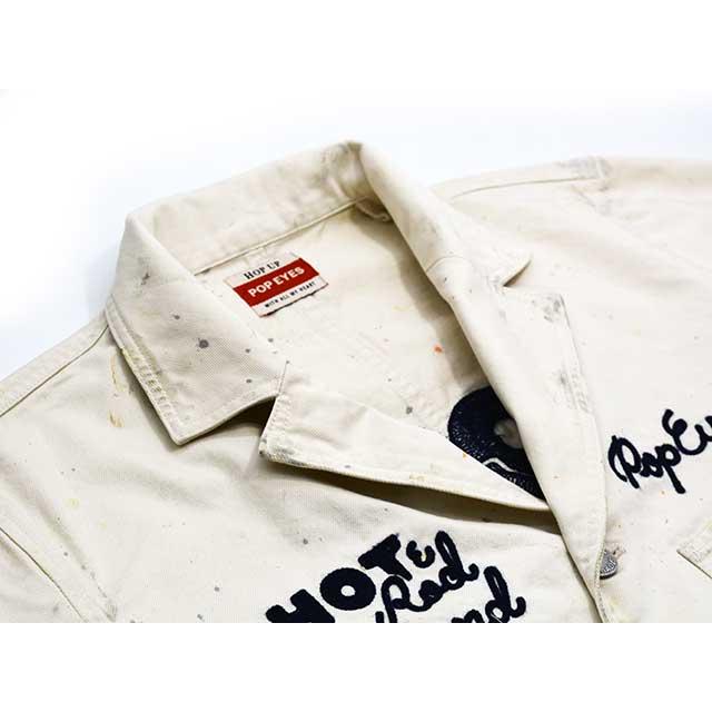 【POP EYES/ポップアイズ】2026SS「HOT&ROD Coat”PAINT”/ホット&ロッドコート”ペイント”」(26SS-PPE-001P)(アメカジ/ホットロッド/ウルフパック)の画像