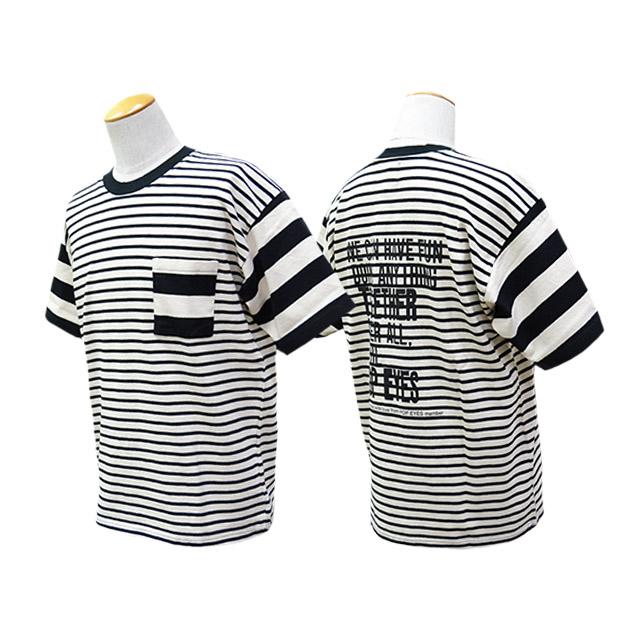全2色【POP EYES/ポップアイズ】2026SS「CRAZY BORDER S/S Tee