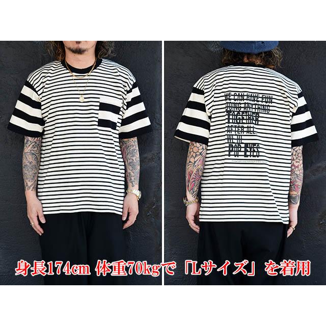 全2色【POP EYES/ポップアイズ】2026SS「CRAZY BORDER S/S Tee