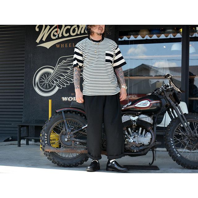 全2色【POP EYES/ポップアイズ】2026SS「CRAZY BORDER S/S Tee