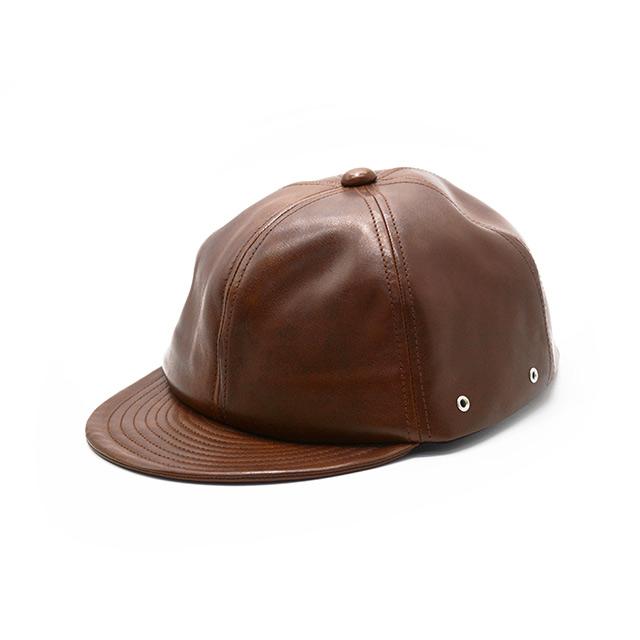 全2色【Mr.FATMAN/ミスターファットマン】2024AW「Leather Short Brim