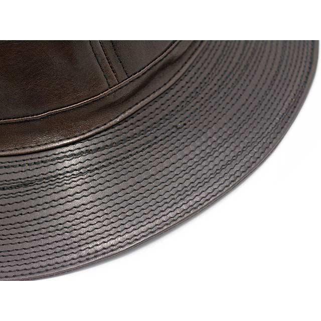 全2色【Mr.FATMAN/ミスターファットマン】2024AW「Leather Fatigue Hat
