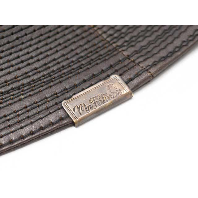 全2色【Mr.FATMAN/ミスターファットマン】2024AW「Leather Fatigue Hat