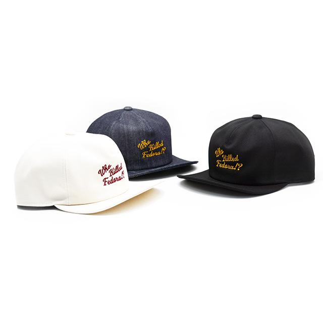 全3色【Mr.FATMAN/ミスターファットマン】2026SS「Embroidery Flip Cap
