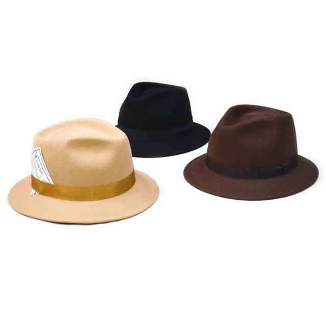 全3色【J.J. WILLIAMS FEDORA by Mr.FATMAN/J.J.ウィリアムスフェドラbyミスターファットマン】2026AW「Stagger Wool Hat/スタッガーウールハット」(6263003) | 