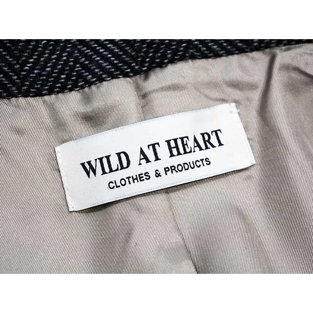 【WILD AT HEART/ワイルドアットハート】2025AW「Herringbone Wool Coat/ヘリンボーンウールコート」(8253010)(UNCHANGING LOVE/POP EYES//MONSTOR TIMES)の画像