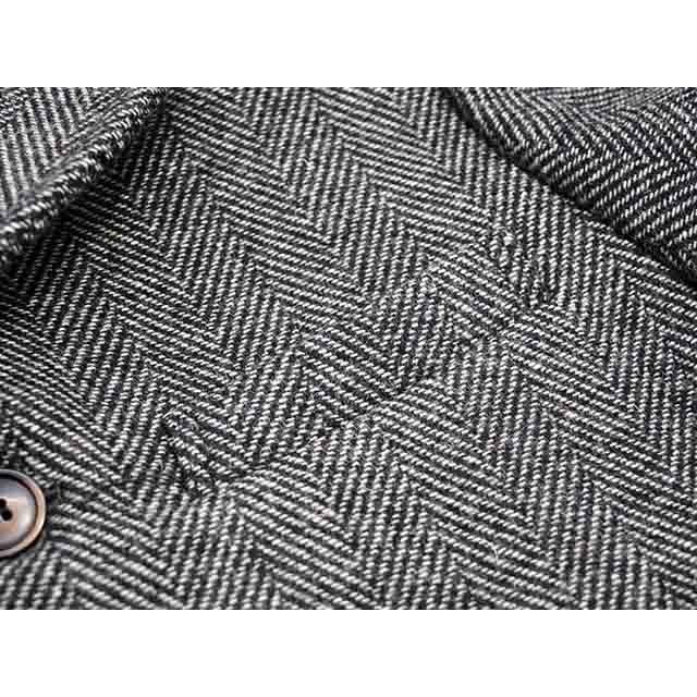 【WILD AT HEART/ワイルドアットハート】2025AW「Herringbone Wool Coat/ヘリンボーンウールコート」(8253010)(UNCHANGING LOVE/POP EYES//MONSTOR TIMES)の画像