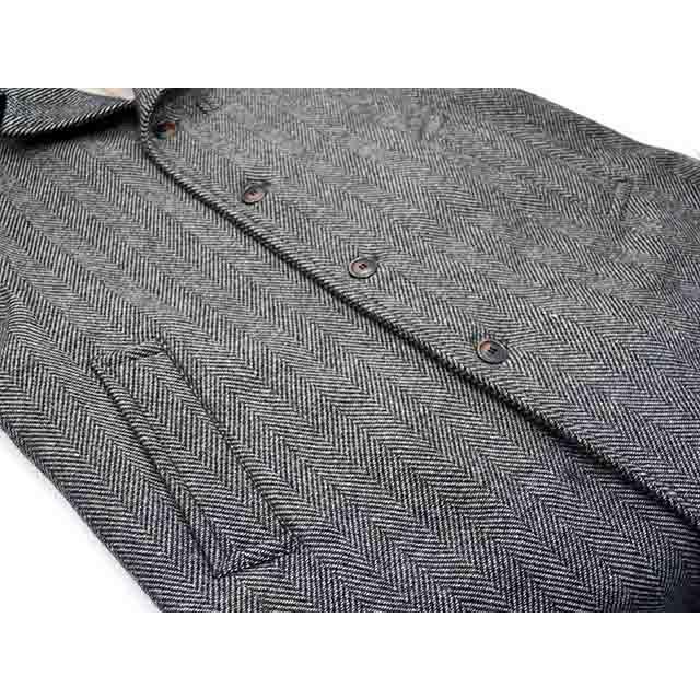 【WILD AT HEART/ワイルドアットハート】2025AW「Herringbone Wool Coat/ヘリンボーンウールコート」(8253010)(UNCHANGING LOVE/POP EYES//MONSTOR TIMES)の画像
