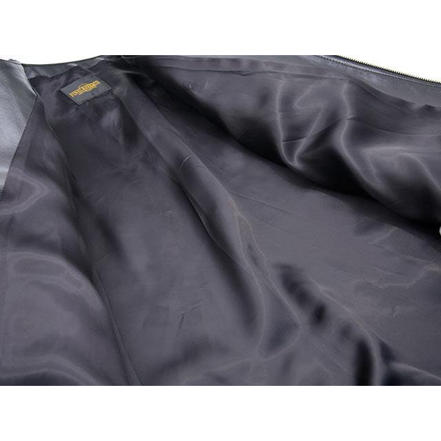 全2色【FINE CREEK&CO/ファインクリークアンドコー】「Collarless Single Riders Jacket”Bud”/バド」(ACJK001)【予約商品/2026年中入荷予定】の画像