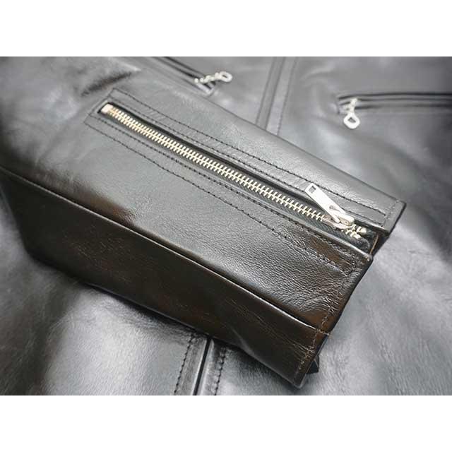 【FINE CREEK&CO/ファインクリークアンドコー】「Single Riders Jacket”Ekins”/シングルライダースジャケット”イーキンス”」(ACJK002)(ウルフパック)の画像