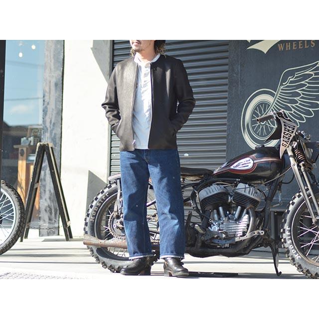 【FINE CREEK&CO/ファインクリークアンドコー】「”Steve Deer”/カラーレスシングルライダースジャケット”スティーブディア”」(ACJK034)(アメカジ)の画像