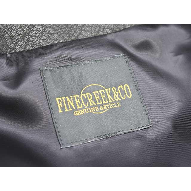 【FINE CREEK&CO/ファインクリークアンドコー】「”Steve Deer”/カラーレスシングルライダースジャケット”スティーブディア”」(ACJK034)(アメカジ)の画像
