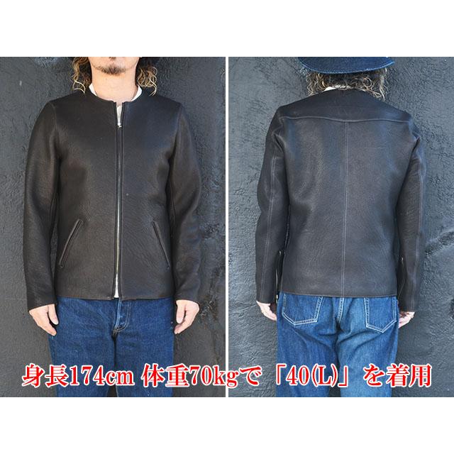 【FINE CREEK&CO/ファインクリークアンドコー】「”Steve Deer”/カラーレスシングルライダースジャケット”スティーブディア”」(ACJK034)(アメカジ)の画像