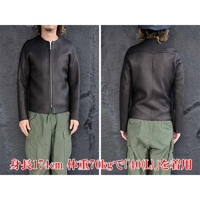 全2色【FINE CREEK&CO/ファインクリークアンドコー】「カラーレスシングルライダースジャケット”バド ディア”」(ACJK041)【予約商品/2026年中入荷予定】の画像
