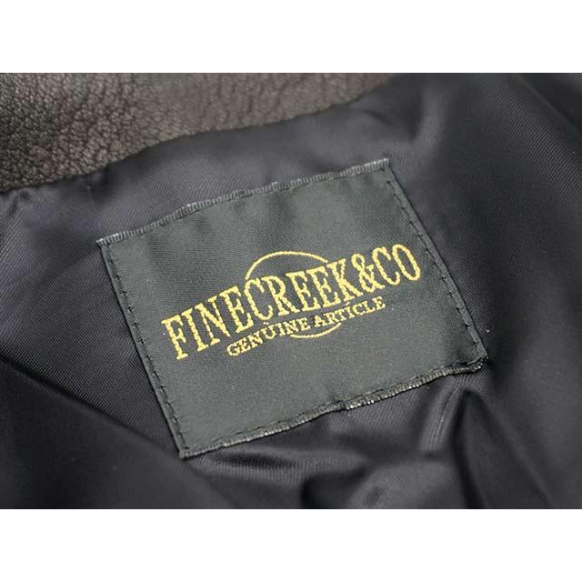 全2色【FINE CREEK&CO/ファインクリークアンドコー】「カラーレスシングルライダースジャケット”バド ディア”」(ACJK041)【予約商品/2026年中入荷予定】の画像