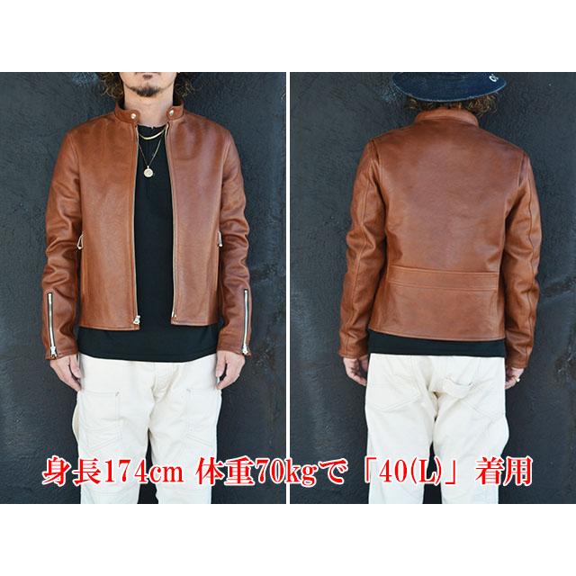 ジャケット・アウター FINE CREEK & CO ACJK049 BLUE WILLOW 40 ファインクリーク＆コー FINECREEK＆CO レザージャケット ACJK049 Blue