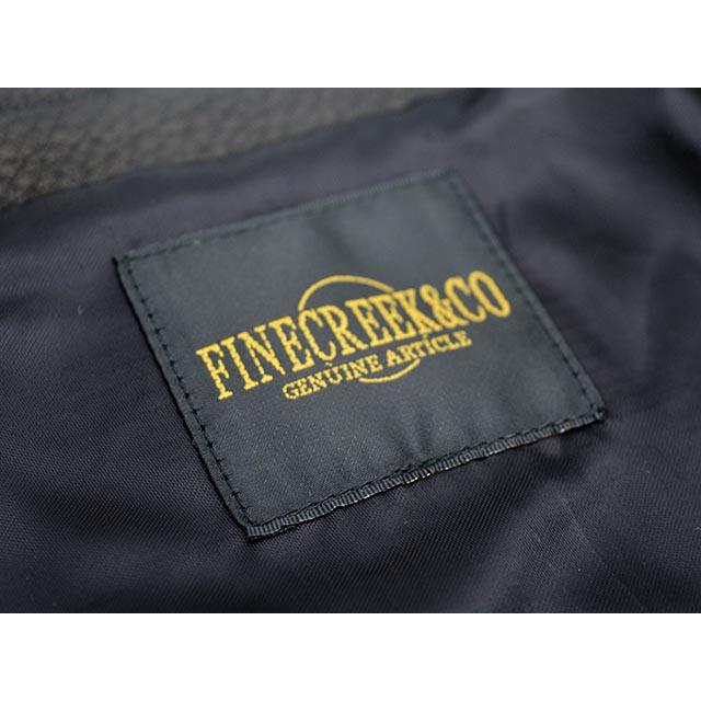 全2色【FINE CREEK&CO/ファインクリークアンドコー】「Collarless Paded Single Riders Jacket”Bad Deer”/”バッドディア”」(ACJK053)の画像