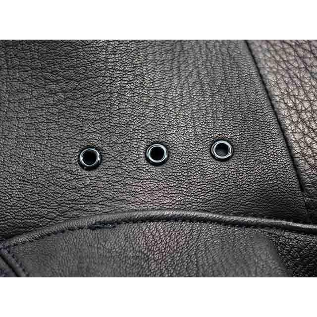 全2色【FINE CREEK&CO/ファインクリークアンドコー】「Collarless Paded Single Riders Jacket”Bad Deer”/”バッドディア”」(ACJK053)の画像