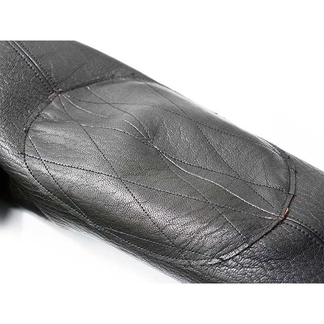 【FINE CREEK&CO/ファインクリークアンドコー】「Collarless Paded Single Riders Jacket”Bad Goat”/ライダースジャケット”バッドゴート”」(ACJK070)の画像