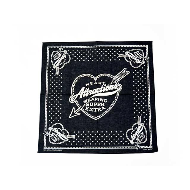 全2色【ATTRACTIONS/アトラクションズ】×【MASA SCLULP/マサスカルプ】2026SS「Heart Attractions Bandana/ハートアトラクションズバンダナ」(AM0010) |  | 03