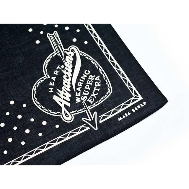 全2色【ATTRACTIONS/アトラクションズ】×【MASA SCLULP/マサスカルプ】2026SS「Heart Attractions Bandana/ハートアトラクションズバンダナ」(AM0010) |  | 05