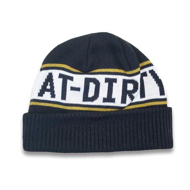全3色【AT-DIRTY/アットダーティー】2022AW「Logo Knit Cap/ロゴニット