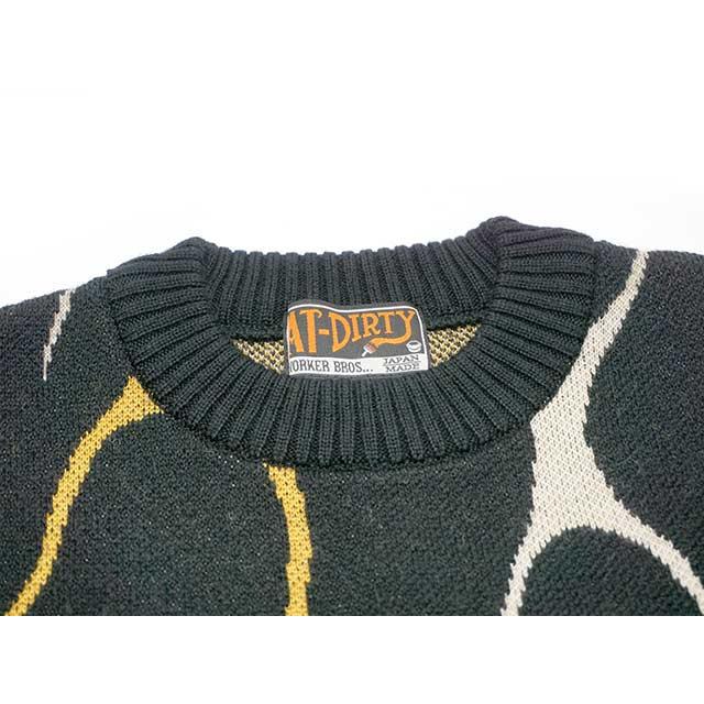 50% OFF)全2色【AT-DIRTY/アットダーティー】2024AW「Flames Knit 