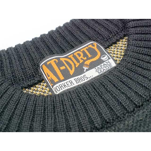 50% OFF)全2色【AT-DIRTY/アットダーティー】2024AW「Flames Knit 
