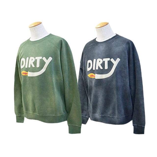 全2色【AT-DIRTY/アットダーティー】2024AW「Dirty Fire Sweat 