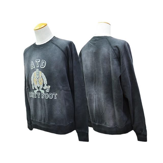 AT-DIRTY / DIRTY COLLEGE SWEAT/スウェット/M/コットン/NVY 全2色【AT-DIRTY/アットダーティー】2025AW「Dirty College Sweat
