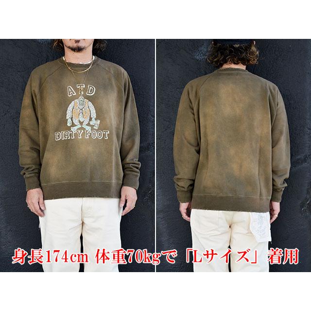 全2色【AT-DIRTY/アットダーティー】2025AW「Dirty College Sweat