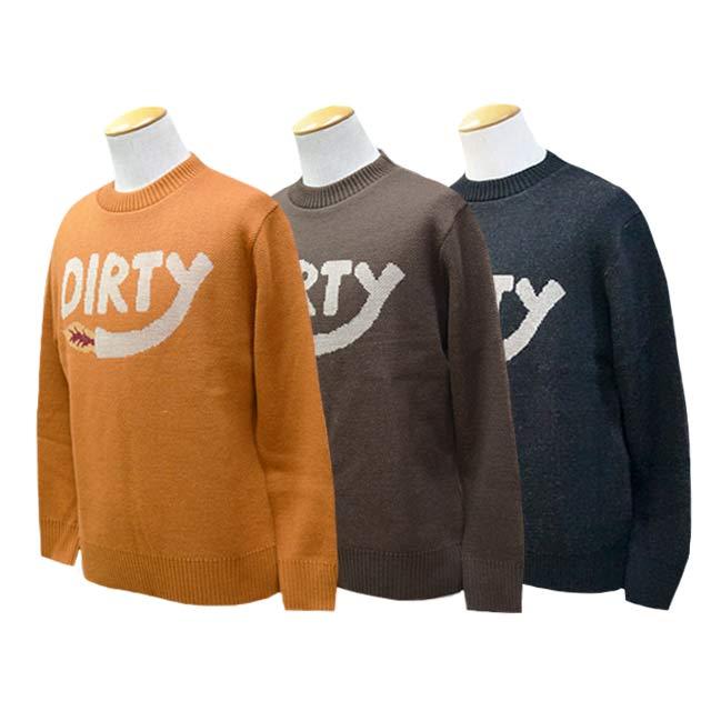 全3色【AT-DIRTY/アットダーティー】2025AW「Dirty Fire Knit