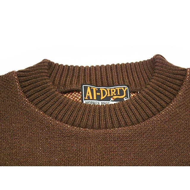 全3色【AT-DIRTY/アットダーティー】2025AW「Dirty Fire Knit