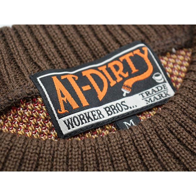 全3色【AT-DIRTY/アットダーティー】2025AW「Dirty Fire Knit 