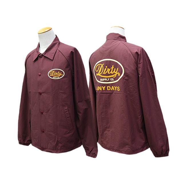 マーカスAT-DIRTY シープレザージャケット　コーチジャケット AT-DIRTY/アットダーティー】「Leather Coach Jacket”BOLD ENGINE