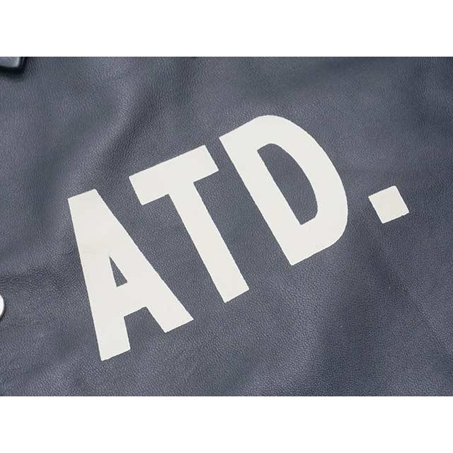 【AT-DIRTY/アットダーティー】「Leather Coach Jacket”BOLD ENGINE”/レザーコーチジャケット”ボールドエンジン”」(アメカジ/ハーレー/ウルフパック)の画像