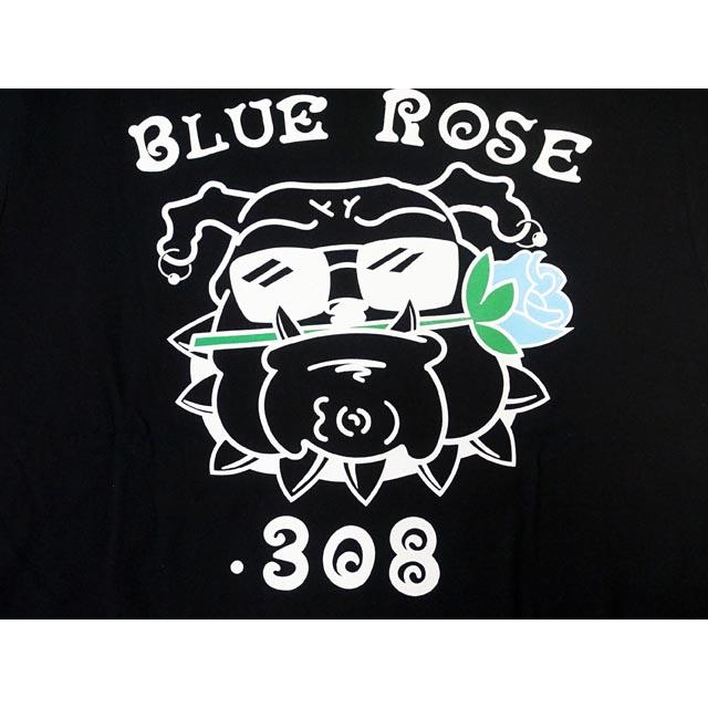 【BLUE ROSE.308/ブルーローズ.308】「Crew Neck Tee”Shakin' Logo＆Bull Dog"/クルーネックT”シェイキンロゴ&ブルドッグ”」(BR-22-SS-04)(ウルフパック)｜wolfpack-ss｜06