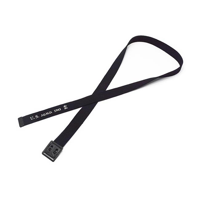 【BUZZ RICKSON'S/バズリクソンズ】「Black Belt,Web,Waist,EM M-1937/ブラックベルト ウェブ ウエスト EM M-1937」(BR02767 )(東洋/アメカジ/ウルフパック) | 
