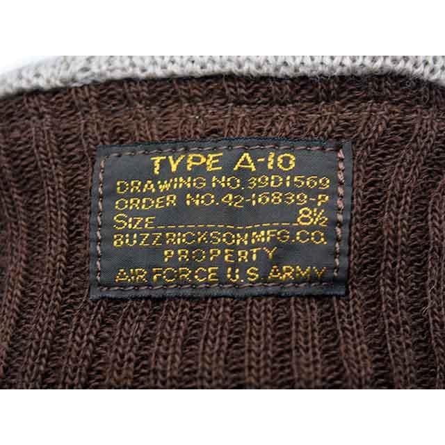 全2色【BUZZ RICKSON'S/バズリクソンズ】「FLYING WINTER Type A-10 GLOVES/フライングウィンタータイプA-10グローブス」(BR02835)(アメカジ/ウルフパック) |  | 10