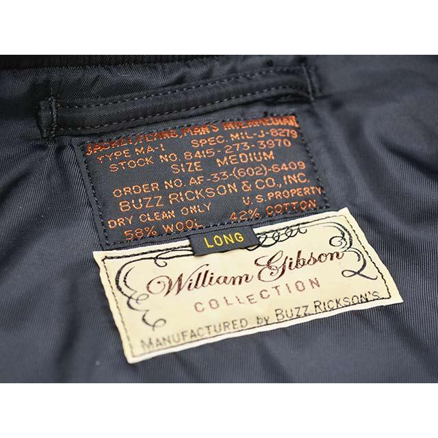 【BUZZ RICKSON'S/バズリクソンズ】「Type BLACK MA-1”ALBERT TURNER&CO.,INC. LONG MODEL”/ブラックMA-1”アルバートターナーロングモデル”」(BR15772)の画像