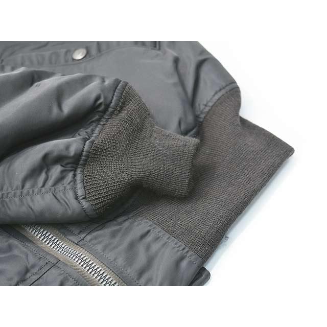 【BUZZ RICKSON'S/バズリクソンズ】「Type BLACK MA-1”ALBERT TURNER&CO.,INC. LONG MODEL”/ブラックMA-1”アルバートターナーロングモデル”」(BR15772)の画像