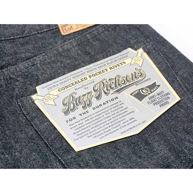 BUZZ RICKSON'S/バズリクソンズ】「World War 2 Black Denim Waist